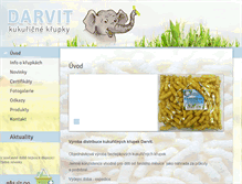 Tablet Screenshot of darvit.cz